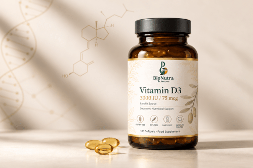 Vitamin D3 softgels bottle image
